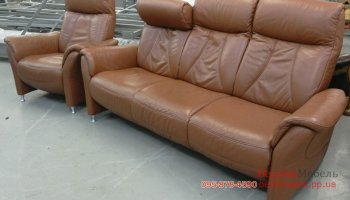Кресло и диван из кожи