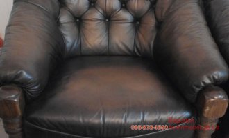Кресло из кожаного комплекта