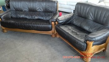 Комплект кожаных диванов