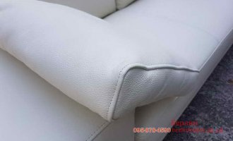 П-образный кожаный диван 