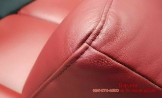 П-образный кожаный раскладной диван 