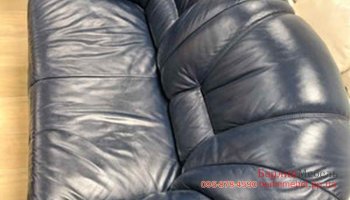 Двухместный кожаный диван 