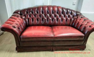Кожаный диван Chesterfield