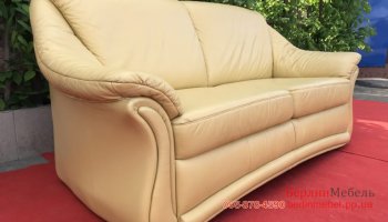 Раскладной кожаный  диван