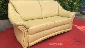 Раскладной кожаный  диван