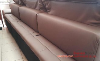 Новый кожаный угловой диван