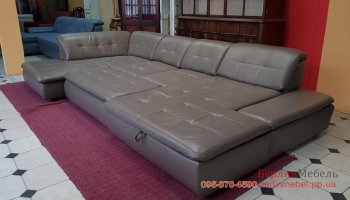 П-образный диван с пуфом 