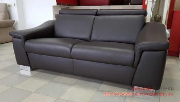 Кожаный диван релакс