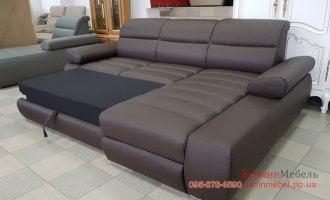 Новый кожаный угловой диван 