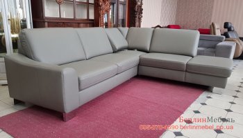 Новый кожаный угловой диван
