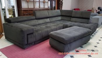 Новый угловой диван и пуф