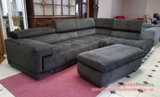 Новый угловой диван и пуф