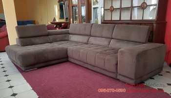 Угловой диван из ткани