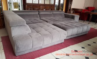 Угловой диван релакс + пуф