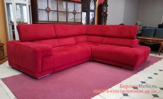 Велюровый угловой диван