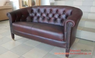 Кожаный диван в стиле CHESTERFIELD