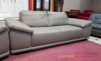 Новый мягкий кожаный диван