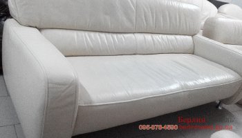 Трехместный кожаный диван Tovra