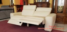 Новый кожаный мягкий диван релакс