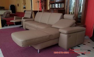 Угловой диван с креслом реклайнер