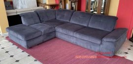 Угловой велюровый диван