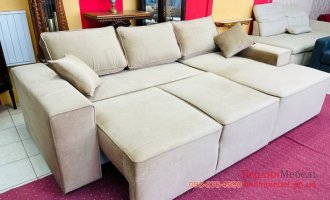Стильный раскладной угловой диван