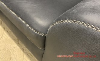 Кожаный угловой диван нубук