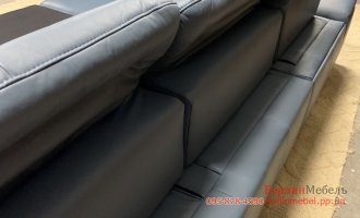 Угловой кожаный диван Megapol