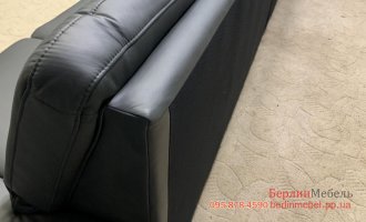 Кожаный большой мега диван 