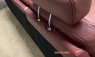  Кожаный угловой диван релакс