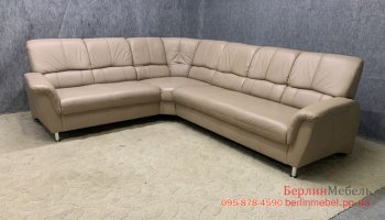 Угловой диван из кожи