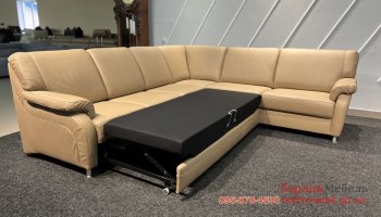 Шкіряний розкладний диван 