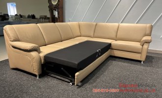 Шкіряний розкладний диван 