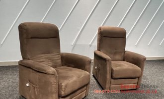 Два крісла реклайнер тканина