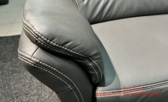 Комплект шкіряний диван крісло