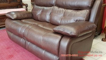 Двухместный кожаный диван 