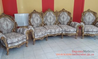 Комплект мягкой мебели барокко 3+1+1