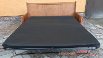 Кожаный раскладной диван