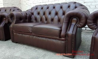 Двухместный кожаный диван Cfieldhester