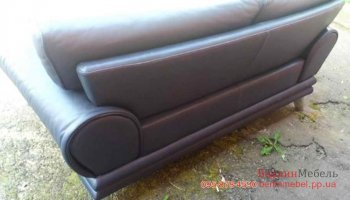 Двухместный  кожаный  диван 